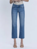 Romy Mid Rise Ankle Straight Jean by Boutique 23