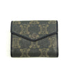 Celine Triomphe Canvas Blue and Grey Fine Strap Wallet #3962