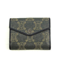 Celine Triomphe Canvas Blue and Grey Fine Strap Wallet #3962 by Bolt Boutique