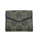 Celine Triomphe Canvas Blue and Grey Fine Strap Wallet #3962 by Bolt Boutique