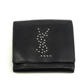 Yves Saint Laurent Black Rive Gauche Leather Compact Wallet #3963 by Bolt Boutique
