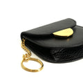 Black Bally Leather Coin Case #3964 by Bolt Boutique