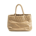 Miu Miu Beige Quilted Glossy Leather 2Way Shoulder Bag #3967 by Bolt Boutique