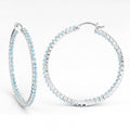 3.60 Carat Genuine Swiss Blue Topaz .925 Sterling Silver Earrings by Bids.com