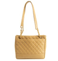 Chanel Beige Caviar Skin Quilted Matelase Shoulder Bag #3971 by Bolt Boutique