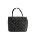 Chanel Black Caviar Skin Quilted Medallion Tote Bag 5 Series #3974 by Bolt Boutique