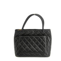 Chanel Black Caviar Skin Quilted Medallion Tote Bag 5 Series #3974 by Bolt Boutique