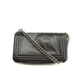Chanel Black Vinyl Reverso Medium Boy Bag 15 Series #3975 by Bolt Boutique