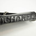 Chanel Black Vinyl Reverso Medium Boy Bag 15 Series #3975 by Bolt Boutique
