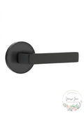 Emtek Concealed Fastener Passage Set with Disk Rosette and Dumont Levers by Vanessa Jane