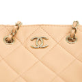Chanel CC Quilted Mini Shopping Clutch Lambskin Pink Shoulder Bag #3979 by Bolt Boutique