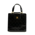 Chanel CC Cocomark Quilted Patent Handle Tote Bag #3982 by Bolt Boutique