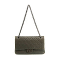 Chanel Caviar Skin Quilted 2.55 Grey Double Flap Shoulder Bag #3983 by Bolt Boutique