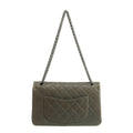 Chanel Caviar Skin Quilted 2.55 Grey Double Flap Shoulder Bag #3983 by Bolt Boutique