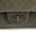 Chanel Caviar Skin Quilted 2.55 Grey Double Flap Shoulder Bag #3983 by Bolt Boutique