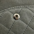 Chanel Caviar Skin Quilted 2.55 Grey Double Flap Shoulder Bag #3983 by Bolt Boutique