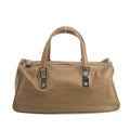 Chanel Brown Chocolate Bar Brown Lambskin Boston Bag #3985 by Bolt Boutique