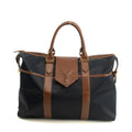 Saint Laurent YSL Nylon x Leather Blue Boston Bag #3995 by Bolt Boutique