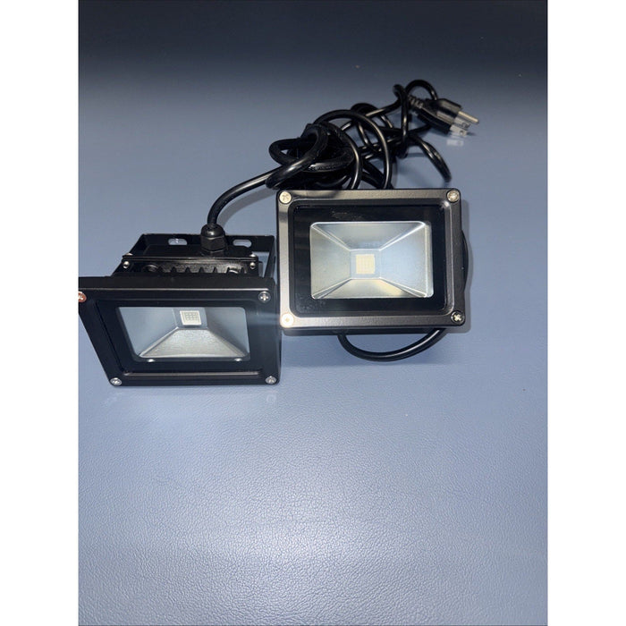 YQL-FLUV-10 Purple LED Flood Lights for DJ Disco Blacklight, Outdoor (Lot of 2) by Price Is Right Miami