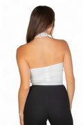Ribbed Halter Neck Backless Top {BT5505} by The House of Stylez