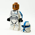 Custom Lieutenant Clone Trooper (Dark Azure, Phase 1) Minifig made using LEGO parts by B3 Customs
