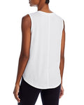 Aqua Athletic Scallop Hem Tank Top by Vanessa Jane