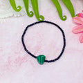 Semi-Precious Heart Stretch Bracelet