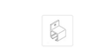 Hafele 941.06.080 Aluminum Side Mount Bracket for Top Hung Sliding Door System by Vanessa Jane