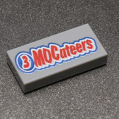 3 MOCateers - Custom Printed 1x2 Tile made using LEGO part by B3 Customs