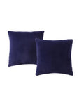 Morgan Home Velvet 18 Square Decorative Pillow 2-Pack, Navy by Vanessa Jane
