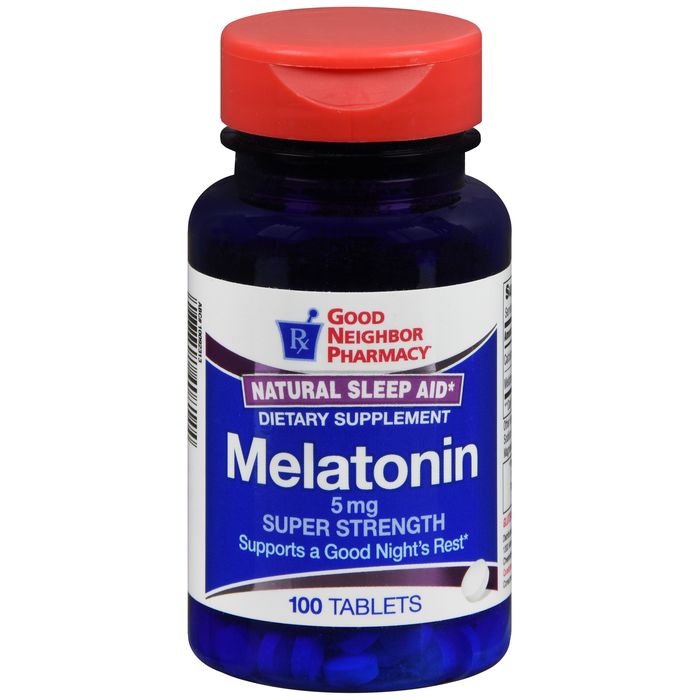 GNP Melatonin Tablets, 5 mg, Unit Dose (UD), 100 Count (10 x 10 Blister Packs) by Pasteur Pharmacy