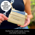Zippered Pouch Gold w/Silver Hardware by SaveTheGirls