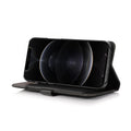 Indy Series Black Leather Wallet Case - iPhone 13 Pro Max by Zerodamage Sahara Case LLC