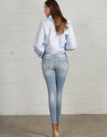 Mid Rise Ankle Skinny Jeans by Boutique 23