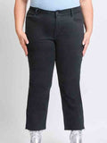 Curvy High Rise Wide Leg Trouser - Black by Boutique 23