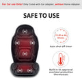 Snailax 6 Motor Vibrating Seat Cushion with Heat & Vibration Massager by Vanessa Jane