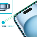 iPhone 15 Plus Tempered Glass Screen Protector - 2-Pack, Anti-Fingerprint | ZeroDamage by Zerodamage Sahara Case LLC