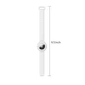 White Silicone WristBand - Apple AirTag by Zerodamage Sahara Case LLC
