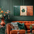 Irish Shamrock Glory Wooden Flag Wall Art by Tailored Canvases