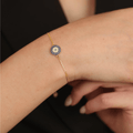 Classic Sapphire Evil Eye Bracelet by Fine Color Jewels