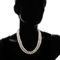 3-Piece Set: 36" White Freshwater Pearl Endless Necklace and Earrings Set by DailySale