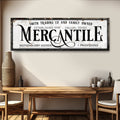 Family Owned Mercantile Sign by Tailored Canvases