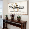 Personalized Family Sign XI by Tailored Canvases