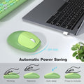 Wireless Keyboard and Mouse Combo with Lime Green Flush Keys by Zerodamage Sahara Case LLC