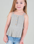 Kids Cotton Ribbed Peplum Top by Boutique 23