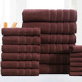 18-Piece: Bibb Home Zero Twist Egyptian Cotton Towel Set by DailySale
