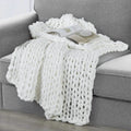 50" X 60" Kathy Ireland Chunky Chenille Plush Throw by DailySale