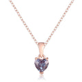 Alexandrite Heart Necklace by Fine Color Jewels