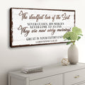 The Steadfast Love Of The Lord Lamentations 3:22-23 Faith Sign III by Tailored Canvases