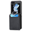 Indy Series Leather Wallet Case - Samsung Galaxy Z Flip6 by Zerodamage Sahara Case LLC